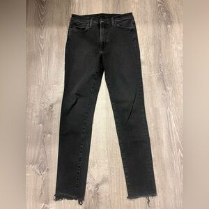 Women's Joe's The Charlie SnapBack High Rise Skinny Ankle Black Jeans- Size M